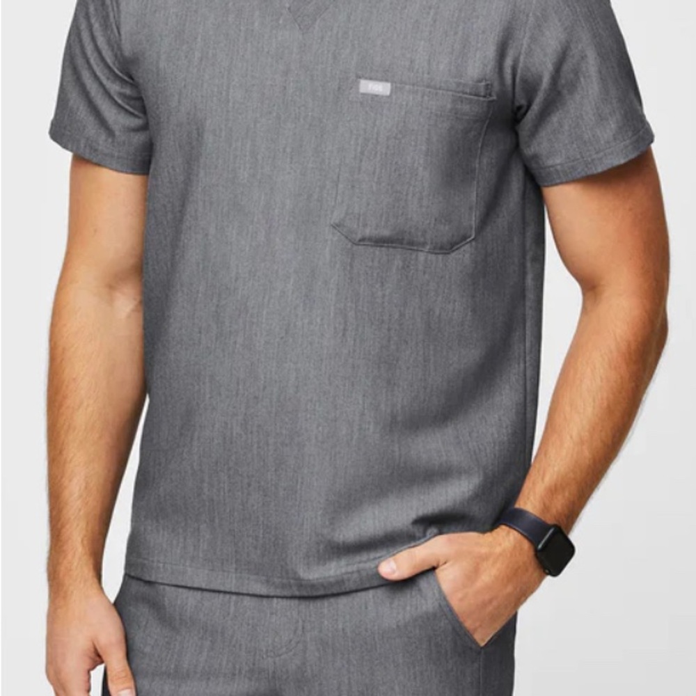 Mens FIGS 3 pocket scrub top/ 4 colors available